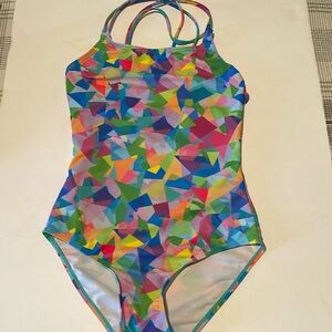 Girls swimwear, for 10/12 year old, multicolored, slightly used